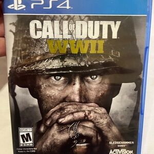 Call of Duty: WWII PS4 Game - Activision - Black/Gray with Gold Logo